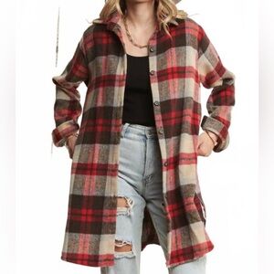 ADORA Red and Black Plaid Shirt